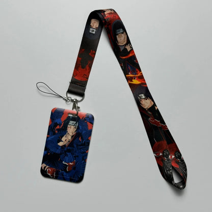 Japanese Anime Credential Holder Lanyard for Key, Card Badge, Gym Keychain Accessories