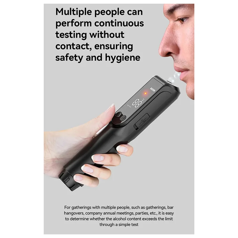 A55K Non-Contact Alcohol Breathalyzer – High-Precision Breath Alcohol Tester for Overnight Alcohol Detection