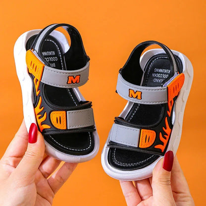 Summer Baby Sandals – Solid Color Soft Sole, Anti-Slip Toddler Shoes for Boys & Girls, Beach Sandals