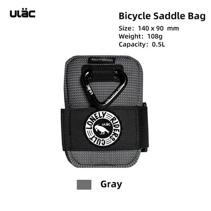 ULAC 0.5L Waterproof Bicycle Saddle Bag — Mini Shockproof MTB Seatpost Rear Pack Tail Pouch