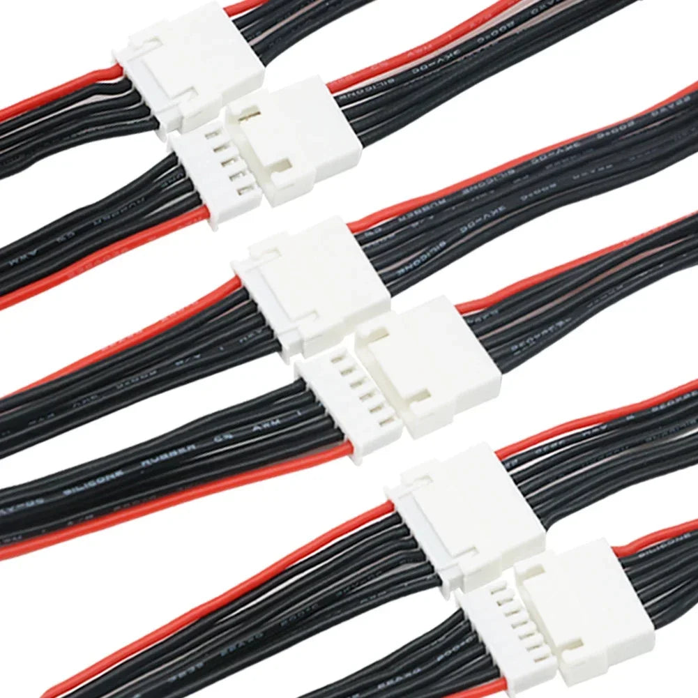 5pcs JST-XH Lipo Balance Wire Extension – 1S-6S 22AWG 20cm Charging Cable for RC Battery