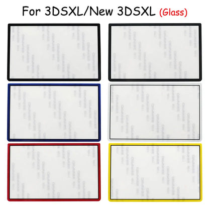 JCD Replacement Upper Front Screen Frame Lens Cover for New 3DS XL / LL – Plastic & Glass LCD