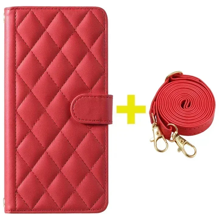 Xiaomi Redmi Note 11 Series Leather Flip Case – Crossbody Wallet Cover for Note 11 Pro 5G/11S/11E/10S/10T/9S/8 Pro