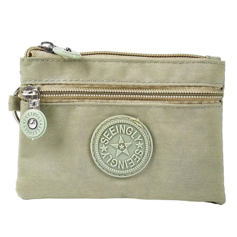 2023 Durable Canvas Money Coin Purse with Key Ring – Waterproof, Wear-Resistant Wallet & Credit Card Holder for Men & Women
