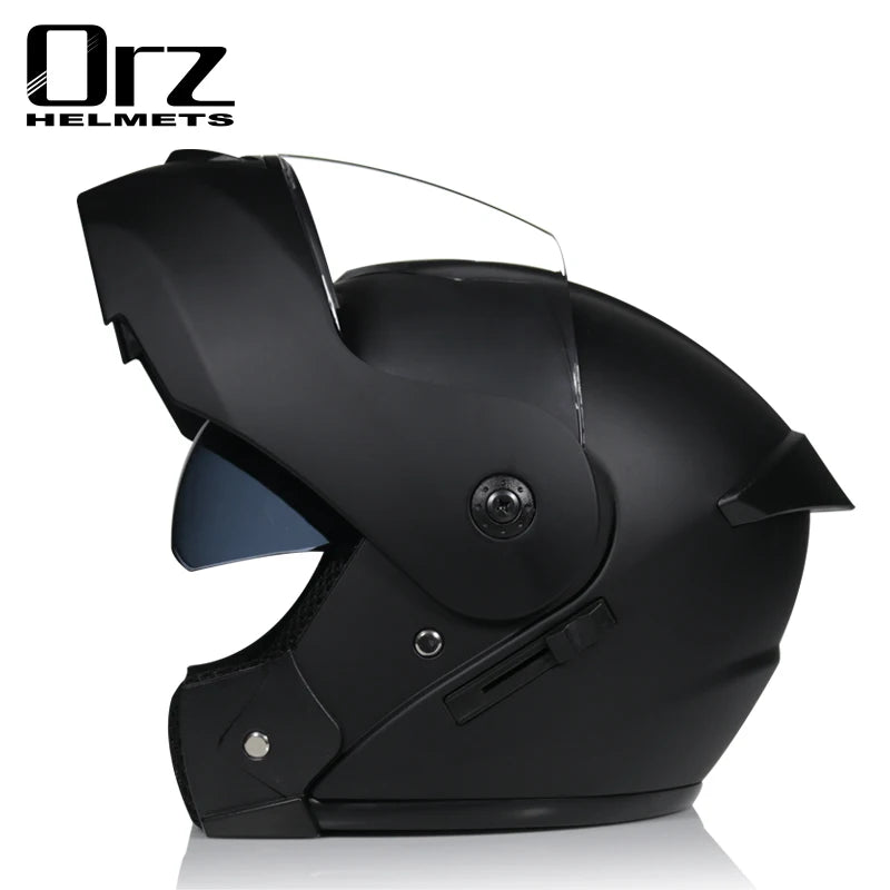 Dual Lens Full Face Motorcycle Helmet - Racing Downhill Motorbike Protective Safety Helmet Gear