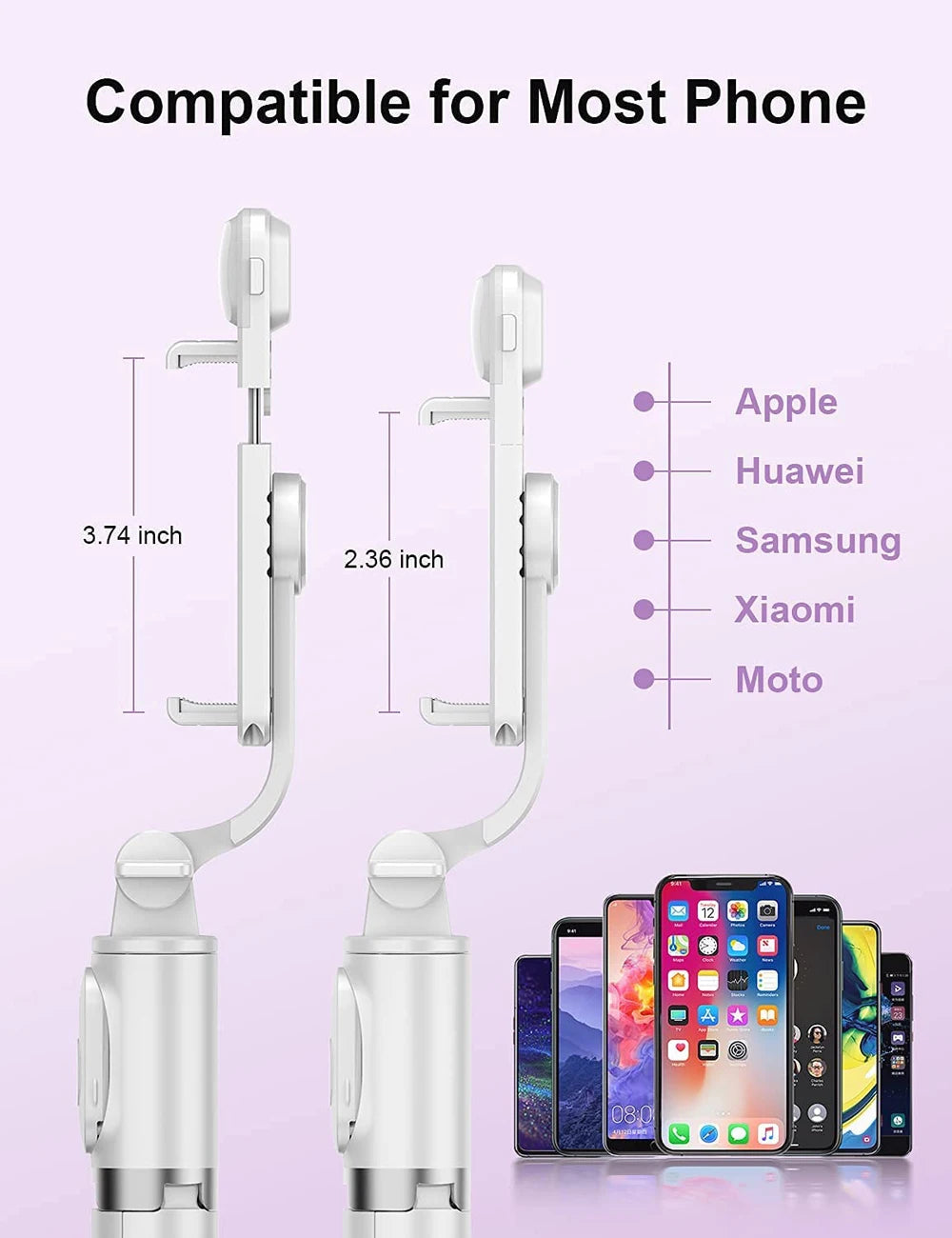 Wireless Bluetooth Selfie Stick Tripod – Foldable & Portable with Fill Light and Remote for iPhone & Android Phones