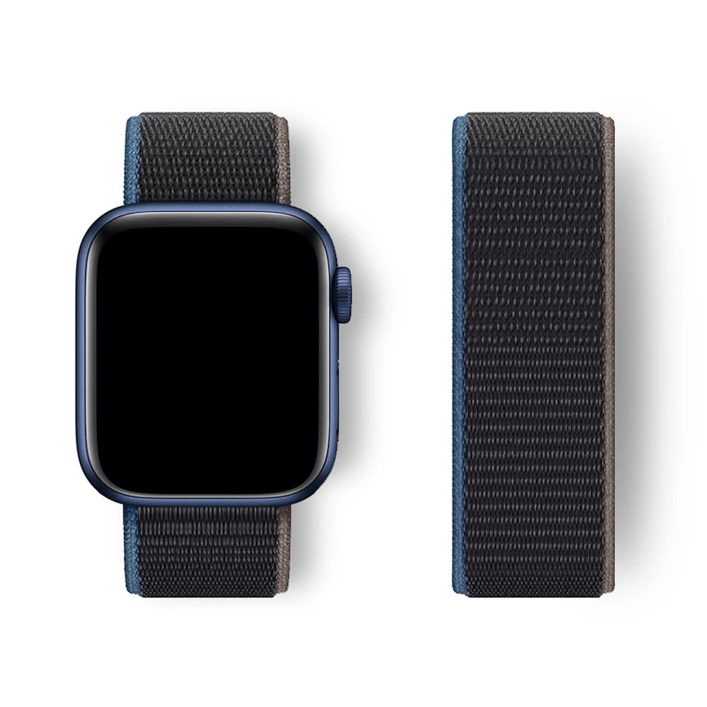 Sport Loop Strap for Apple Watch Band 40mm–49mm – Compatible with Series 3–10, SE & Ultra Adjustable Bracelet