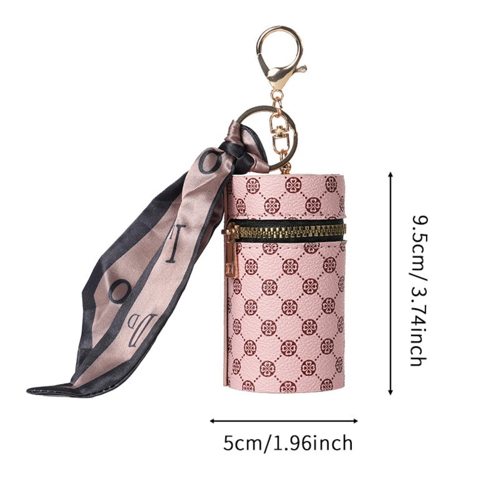 Luxury Mini Coin Purse Pendant - Retro Keychain Bag for Earbuds, Lipstick & Small Essentials