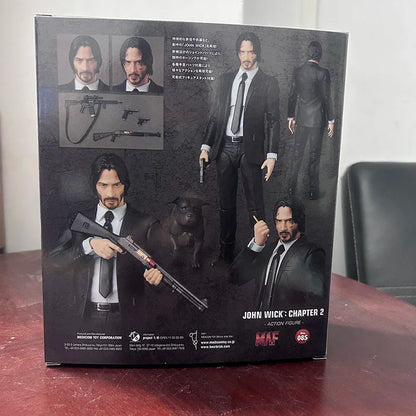 John Wick Mafex 085 Action Figure – Joint Movable Model Toy, Collectible Doll, Bookshelf Ornament & Christmas Present
