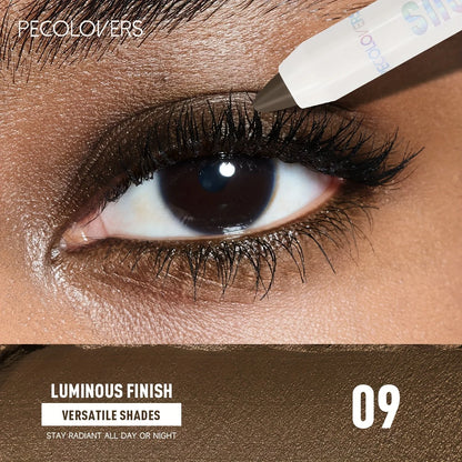 Waterproof Eyeshadow Sticks – Long-Lasting High-Pigmented Shimmer & Matte Neutral Brown Crayon Pencil