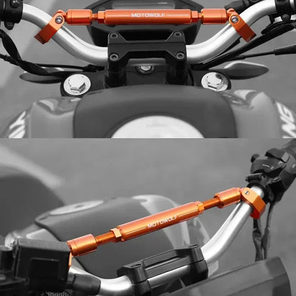 22mm CNC Aluminum Motorcycle & Scooter Crossbar – Reinforced Mount Bracket for Phone, GPS, Spotlight & Headlights