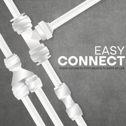 1/4" Water Pipe for RO & DI Systems – 5/10/20m Quick Connect Tubing for Filtration & Fish Tanks