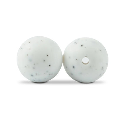 LOFCA Silicone Round Beads 20pcs - 9/12/15mm DIY Jewelry Making Beads for Bracelets, Keychains & Necklaces