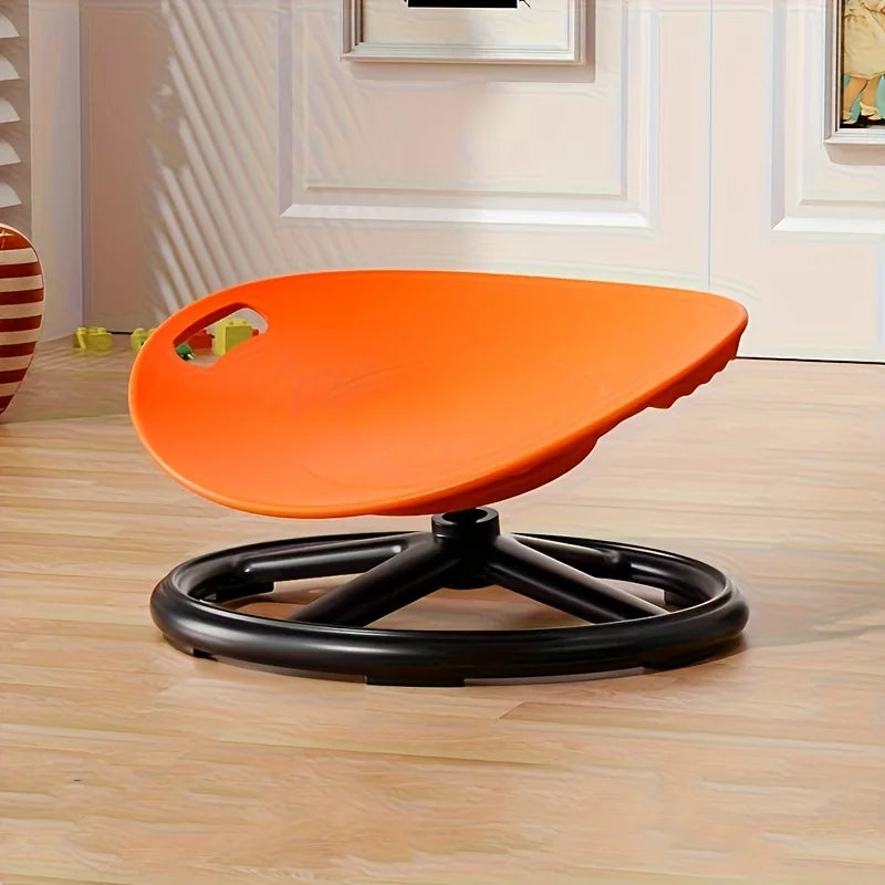 Ergonomic Swivel Sensory Chair - Eggshell Design with Anti-Slip Base & Durable Plastic