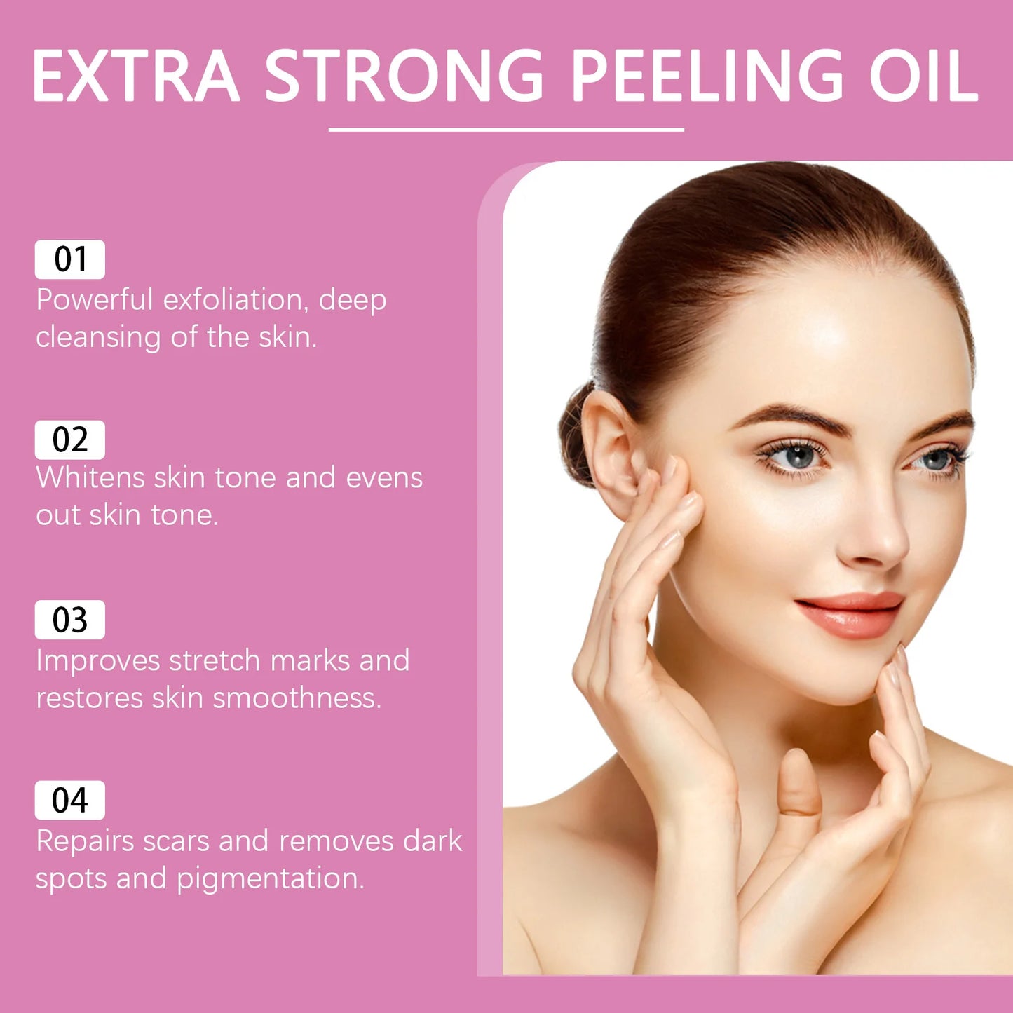 30/110ml Super Strength Yellow Peeling Oil – Brightening & Exfoliating Body Oil for Even Skin Tone & Moisturizing Care