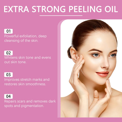 30/110ml Super Strength Yellow Peeling Oil – Brightening & Exfoliating Body Oil for Even Skin Tone & Moisturizing Care