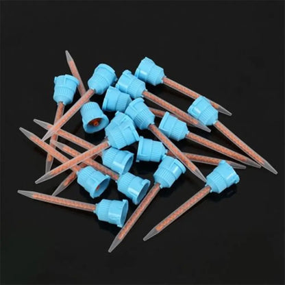 50pcs 10:1 Dental Silicone Rubber Mixing Heads for Dispensing Gun – Disposable Dentistry Materials