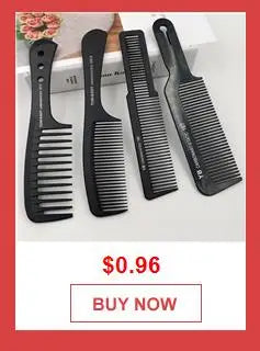 Black Flattop Hair Cutting Comb – Wide Tooth Professional Barber Hair Clipper & Salon Hairdressing Carbon Comb for Men