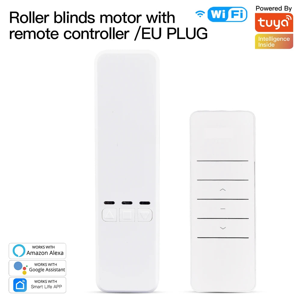MOES Tuya WiFi Smart Roller Blind Motor Kit – Electric Chain Shade Drive with RF Remote, Alexa & Google Control