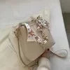 Luxury Women's Shoulder Bag - Large Capacity Ribbon Chain Crossbody Bucket Bag