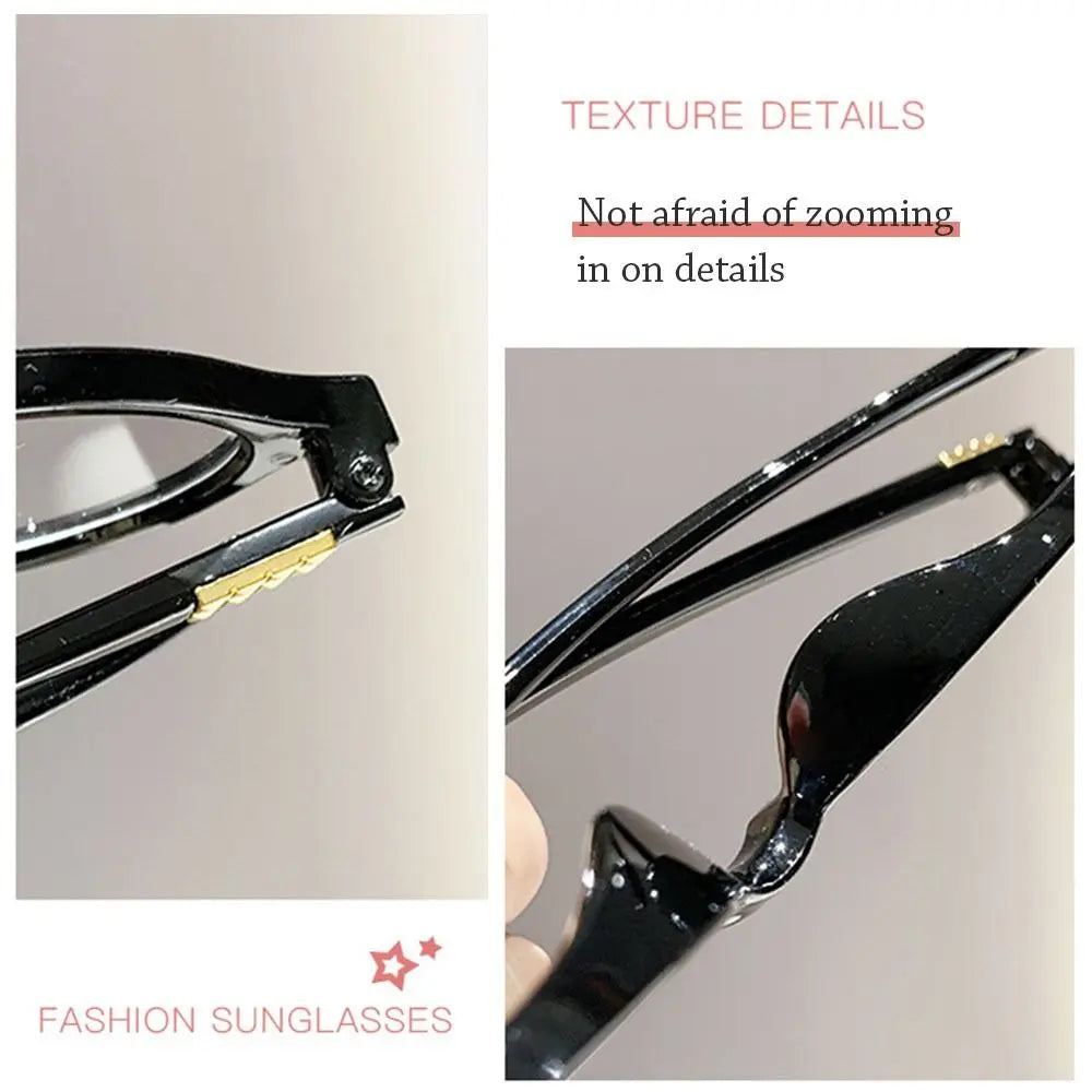 Y2K Retro Oval Frame Glasses for Women - Sweet & Cool Eyewear, Anti-Blue Light Reading & Computer Glasses