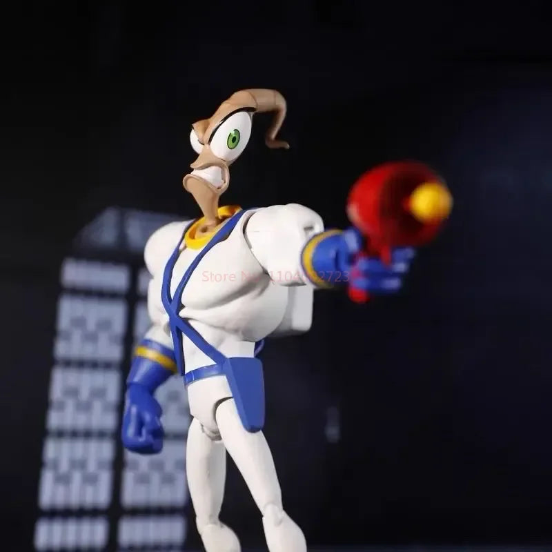 Genuine Earthworm Jim 2.0 PDNA 1/12 Scale Psy-Crow & Bob The Killer Action Figures – Collectible Worm Body Toys & Gifts