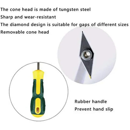 Replaceable Ceramic Tile Grout Remover – Tungsten Steel Drill Bit for Floor & Wall Seam Cleaning