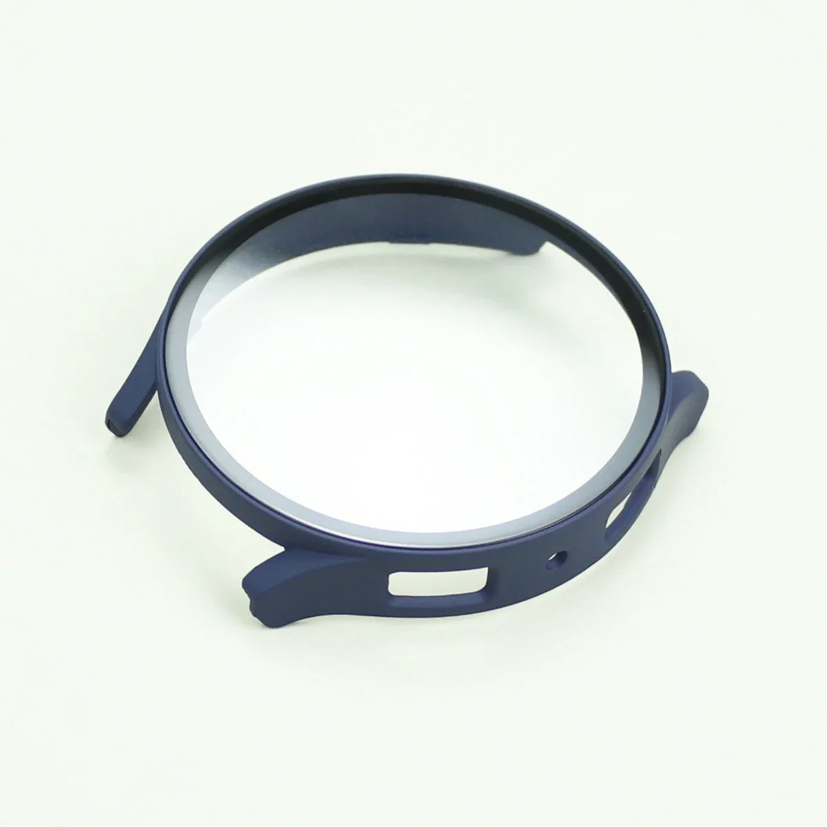 Samsung Galaxy Watch Tempered Glass Case - 40mm/44mm Screen Protector with Hard Protective Bumper for Galaxy Watch 7/6/5/4