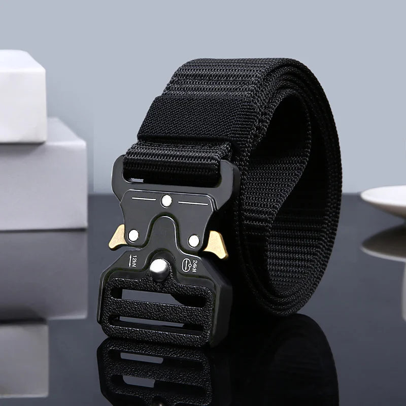 2PCS Men's Tactical Belts – Durable Adjustable Outdoor Hunting & Sports Belt