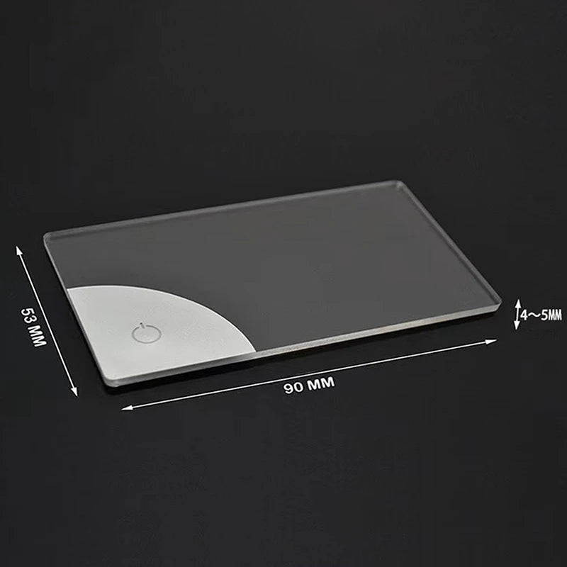 2026 LED Glow Acrylic Business Card - Creative Battery-Powered Gift for Father’s Day & Boyfriend