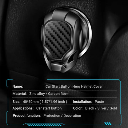 Car Ignition Start Switch Cover – One-Key Engine Start/Stop Button Protector for Car & Motorcycle Interior Decoration
