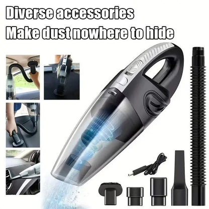 Portable Wireless Handheld Vacuum Cleaner – Powerful Suction, Rechargeable Quick-Charge for Car, Home & Pet Hair