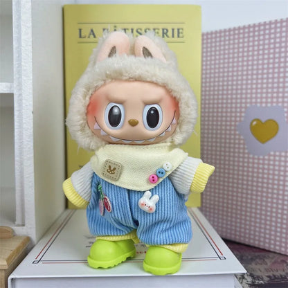 17cm Labubu V1/V2 Doll Clothes – Cosplay Outfits & Accessories | Kids Toy Gift with Various Styles