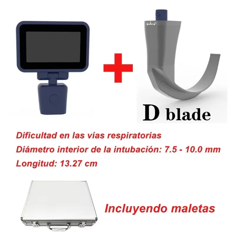3.5-Inch Touch Screen Video Laryngoscope with Reusable Sterilizable Blades – Digital Laryngoscope, Mexico Warehouse Delivery