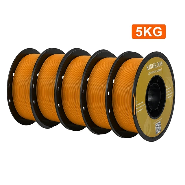 KINGROON PETG 3D Printer Filament 1.75mm – 5KG/10KG Mix Color Rolls for FDM 3D Printing (1kg/roll)