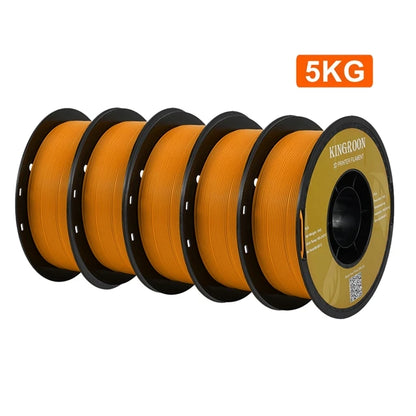 KINGROON PETG 3D Printer Filament 1.75mm – 5KG/10KG Mix Color Rolls for FDM 3D Printing (1kg/roll)