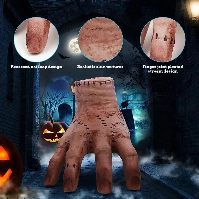 Halloween Broken Hand Prop – Horror Latex Figurine for Home Decor, Party, Desktop & Costume Accessories