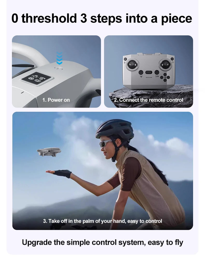 GT3 8K GPS Drone – Professional Foldable Quadcopter with 180° Dual HD Cameras, 5G WiFi, Obstacle Avoidance & Brushless Motors