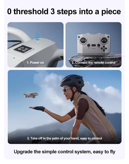 GT3 8K GPS Drone – Professional Foldable Quadcopter with 180° Dual HD Cameras, 5G WiFi, Obstacle Avoidance & Brushless Motors