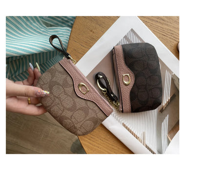 2026 Classic Floral Mini Wallet - Women's Leather Coin Purse & Card Holder