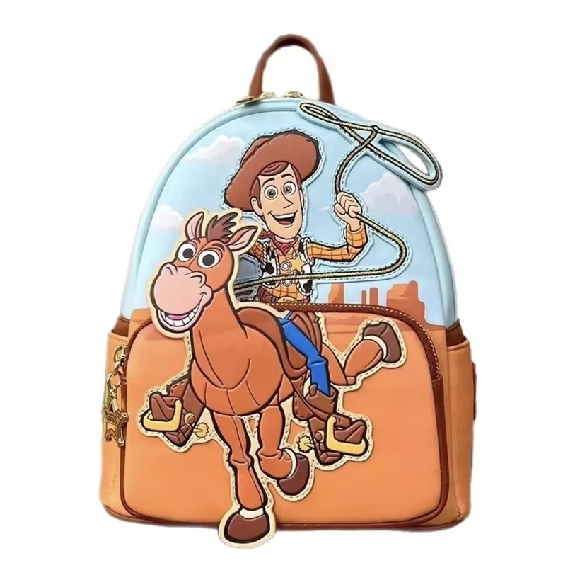 The Aristocats Marie Mini Backpack – Floral Print Schoolbag with Villains Scene, Maleficent & Sleeping Beauty Design for Kids