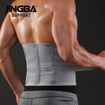 JINGBA SUPPORT Fitness Waist & Back Support Belt – Sweat Trimmer, Abdominal Training Corset, Lumbar Protection & Sports Compression Wrap