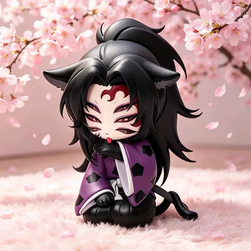 Demon Slayer Kokushibo Chibi Figure - PVC Anime Collectible Desktop Ornament Gift