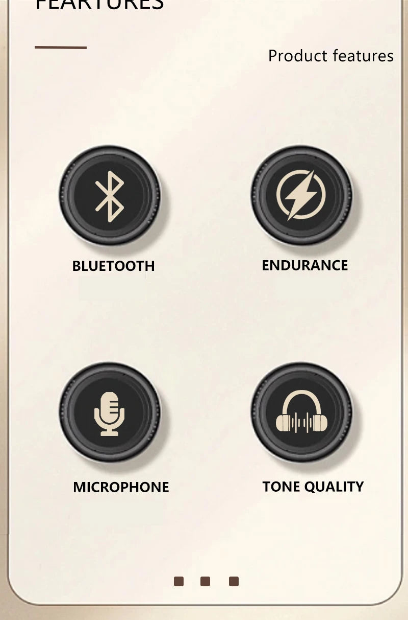 BOSEmini V901 Wireless Bluetooth Headset – Sports Gaming Headphones with Mic, Noise Cancelling Earbuds