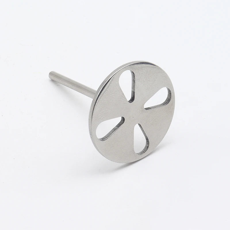 Stainless Steel Sanding Paper Discs for Nail Drills – Round Metal Disk Accessories in Sizes 10mm to 35mm