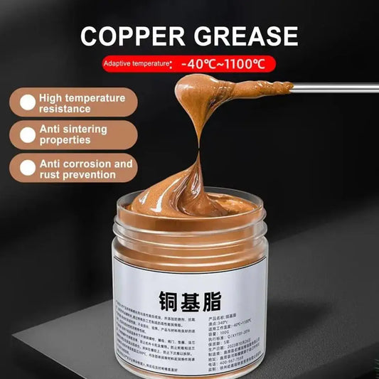 100g Copper Grease Anti-Seize - Automotive Maintenance Thread Grease & Brake Lubricant for Car Brake Systems