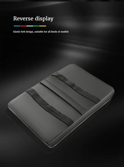 PU Leather Car Armrest Pad – Universal Heightened Center Console Cushion, Comfortable Armrest Cover (31cm x 20cm x 4.5cm)