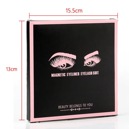 2/3/4 Pairs Magnetic Eyelashes Set - Waterproof Liquid Eyeliner, Tweezer, Dramatic 3D Mink Lashes for Makeup