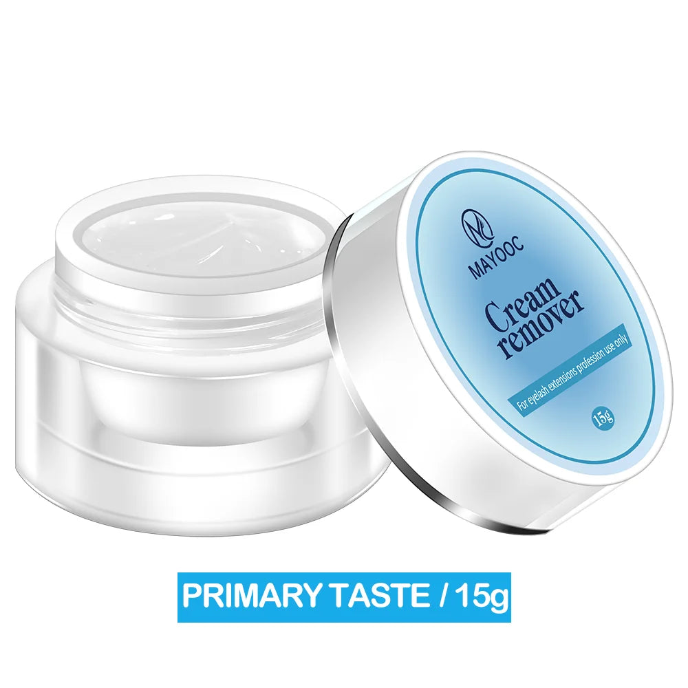 MAYOOC 5/15g Eyelash Glue Remover — Quick-Dry Transparent Cream for Professional Eyelash Extensions, Custom Logo Available