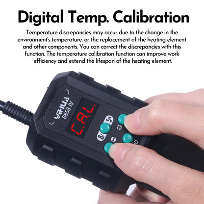 YIHUA Micro Hot Air Gun 8858IV – 700W Adjustable Temp LCD Digital Heat Gun for Soldering, BGA & IC Rework